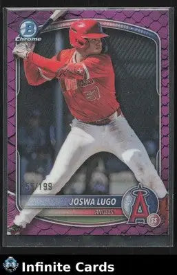 2025 Bowman Chrome JOSWA LUGO #BDC-24 Fuchsia Reptilian Refractor #/199 Parallel