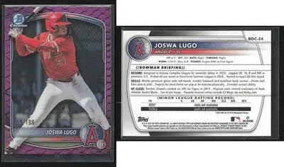 2025 Bowman Chrome JOSWA LUGO #BDC-24 Fuchsia Reptilian Refractor #/199 Parallel