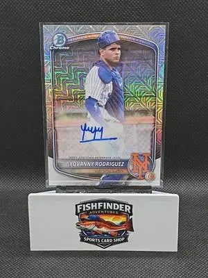 2025 Bowman Chrome - Mega Box Chrome Prospect Mojo Autographs Yovanny Rodriguez - Baseball Card Single