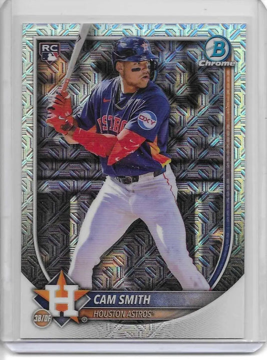 2025 Bowman Chrome Mega - Cam Smith #77 Mojo Refractor (RC) A-12 - Baseball Card Single