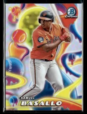 2025 Bowman Chrome #MM-12 Samuel Basallo Melt Mashers - Baseball Card Single