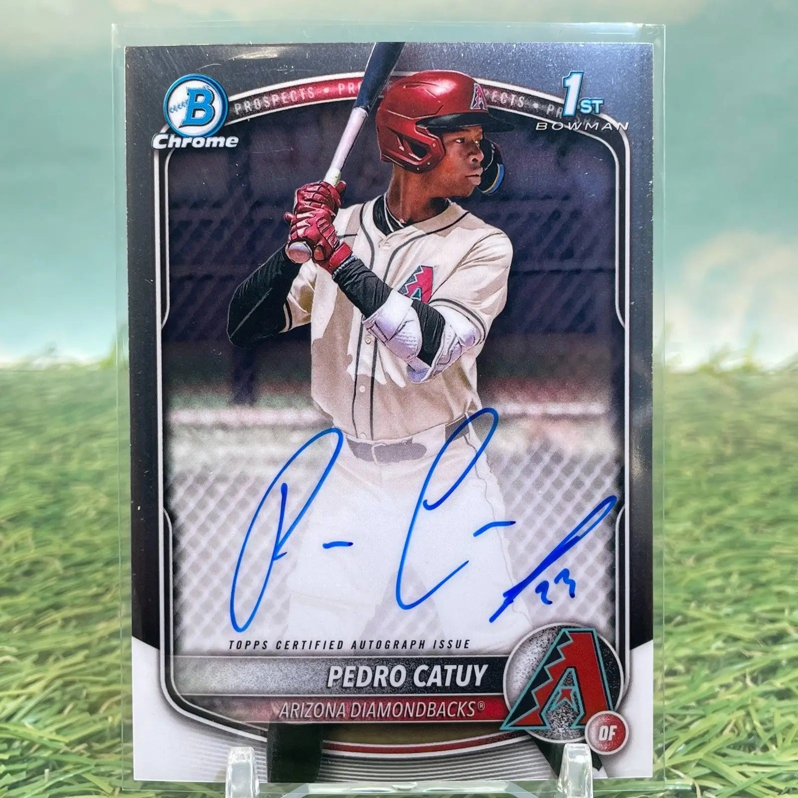 2025 Bowman Chrome Pedro Catuy 1st Prospect Auto Diamondback #CPA-PC - Baseball Card Single
