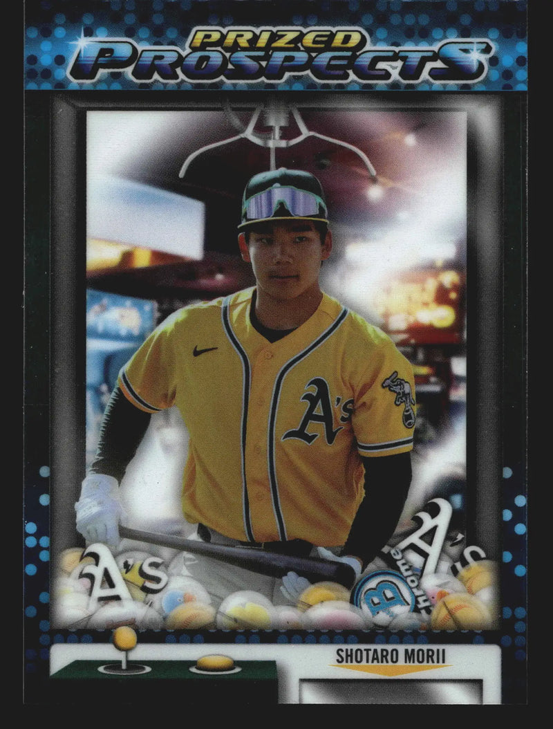 2025 Bowman Chrome Prized Prospects #PP-5 Shotaro Morii Athletics