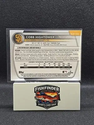 2025 Bowman Chrome Prospect Cobb Hightower BCP-104 Purple Raywave Refractor /250 - Baseball Card Single