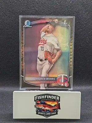 2025 Bowman - Chrome Prospects Andrew Morris #BCP-90 Reptilian Refractor (RC) - Baseball Card Single