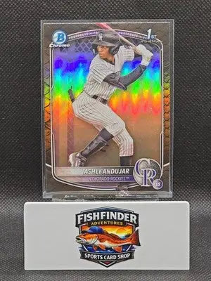 2025 Bowman - Chrome Prospects Ashly Andujar #BCP-20 Reptilian Refractor (RC) - Baseball Card Single