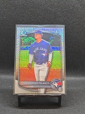 2025 Bowman Chrome - Prospects Cristopher Polanco #BCP-162 Mojo Refractor (RC) - Baseball Card Single