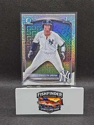 2025 Bowman - Chrome Prospects Engelth Urena #BCP-16 Mojo Refractor (RC) - Baseball Card Single
