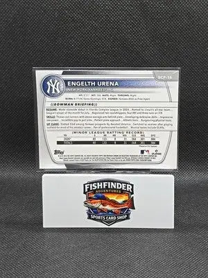 2025 Bowman - Chrome Prospects Engelth Urena #BCP-16 Mojo Refractor (RC) - Baseball Card Single