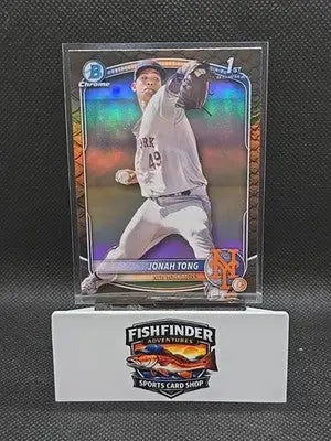 2025 Bowman - Chrome Prospects Jonah Tong #BCP-105 Reptilian Refractor (RC) - Baseball Card Single