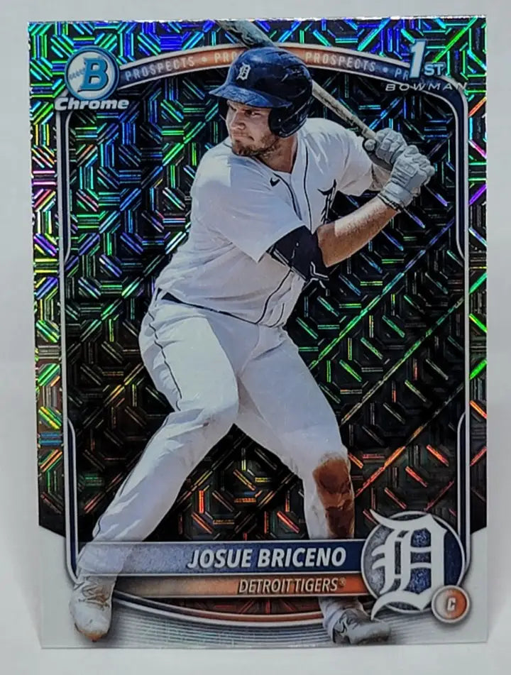 2025 Bowman - Chrome Prospects Josue Briceno #BCP-13 Mojo Refractor (RC) - Baseball Card Single
