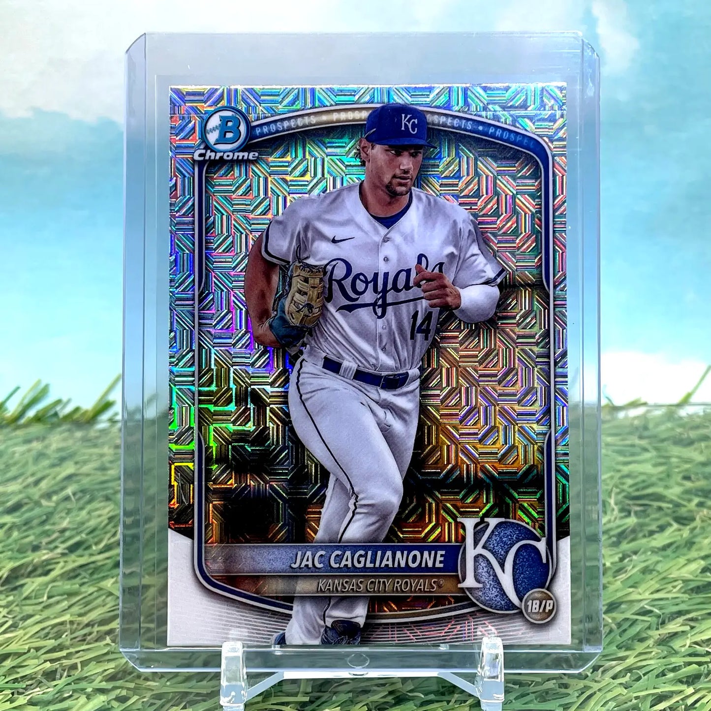 2025 Bowman Chrome Prospects Mega Box Mojo Jac Caglianone #BCP-103 Royals - Baseball Card Box