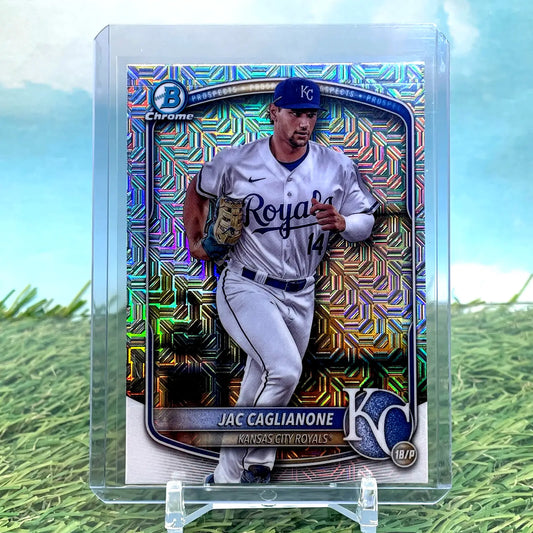 2025 Bowman Chrome Prospects Mega Box Mojo Jac Caglianone #BCP-103 Royals - Baseball Card Box