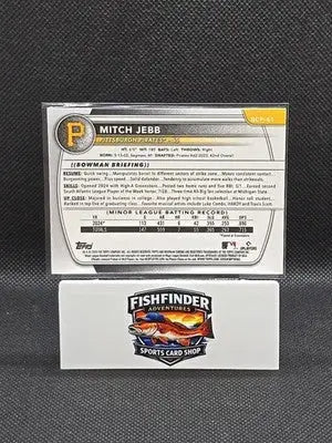 2025 Bowman - Chrome Prospects Mitch Jebb #BCP-41 Mojo Refractor (RC) - Baseball Card Single