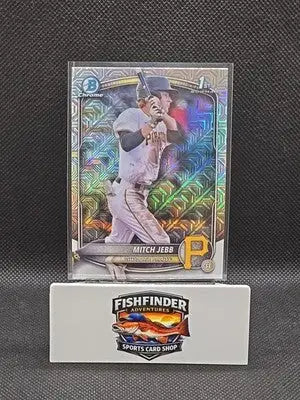 2025 Bowman - Chrome Prospects Mitch Jebb #BCP-41 Mojo Refractor (RC) - Baseball Card Single