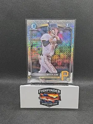 2025 Bowman - Chrome Prospects Mitch Jebb #BCP-41 Mojo Refractor (RC) - Baseball Card Single