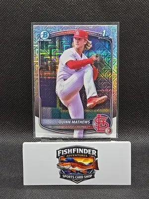 2025 Bowman - Chrome Prospects Quinn Mathews #BCP-25 Mojo Refractor (RC) - Baseball Card Single
