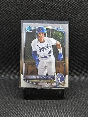 2025 Bowman Chrome - Prospects Warren Calcaño #BCP-185 (RC) - Baseball Card Single