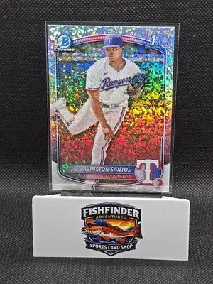 2025 Bowman - Chrome Prospects Winston Santos #BCP-121 Mini-Diamond Refractor... - Baseball Card Single
