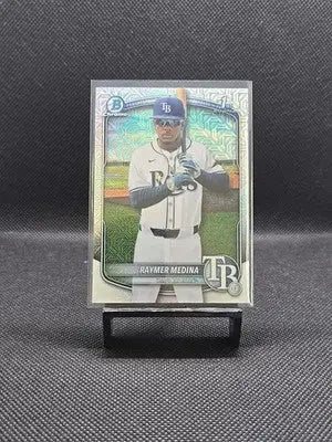 2025 Bowman Chrome Raymer Medina 1st Mojo Refractor #BCP-175 Rays - Baseball Card Single