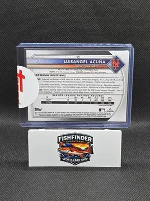 2025 Bowman Chrome Sapphire Edition - Luisangel Acuna #32 Yellow /75 (RC) - Baseball Card Single