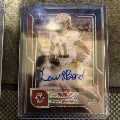 2025 Bowman Chrome U University LEWIS BOND 1st BLACK SHIMMER AUTO /10 - Trading Cards
