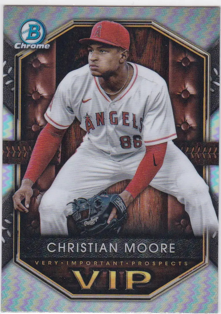 2025 Bowman Chrome #VIP-12 Christian Moore VIP Los Angeles Angels