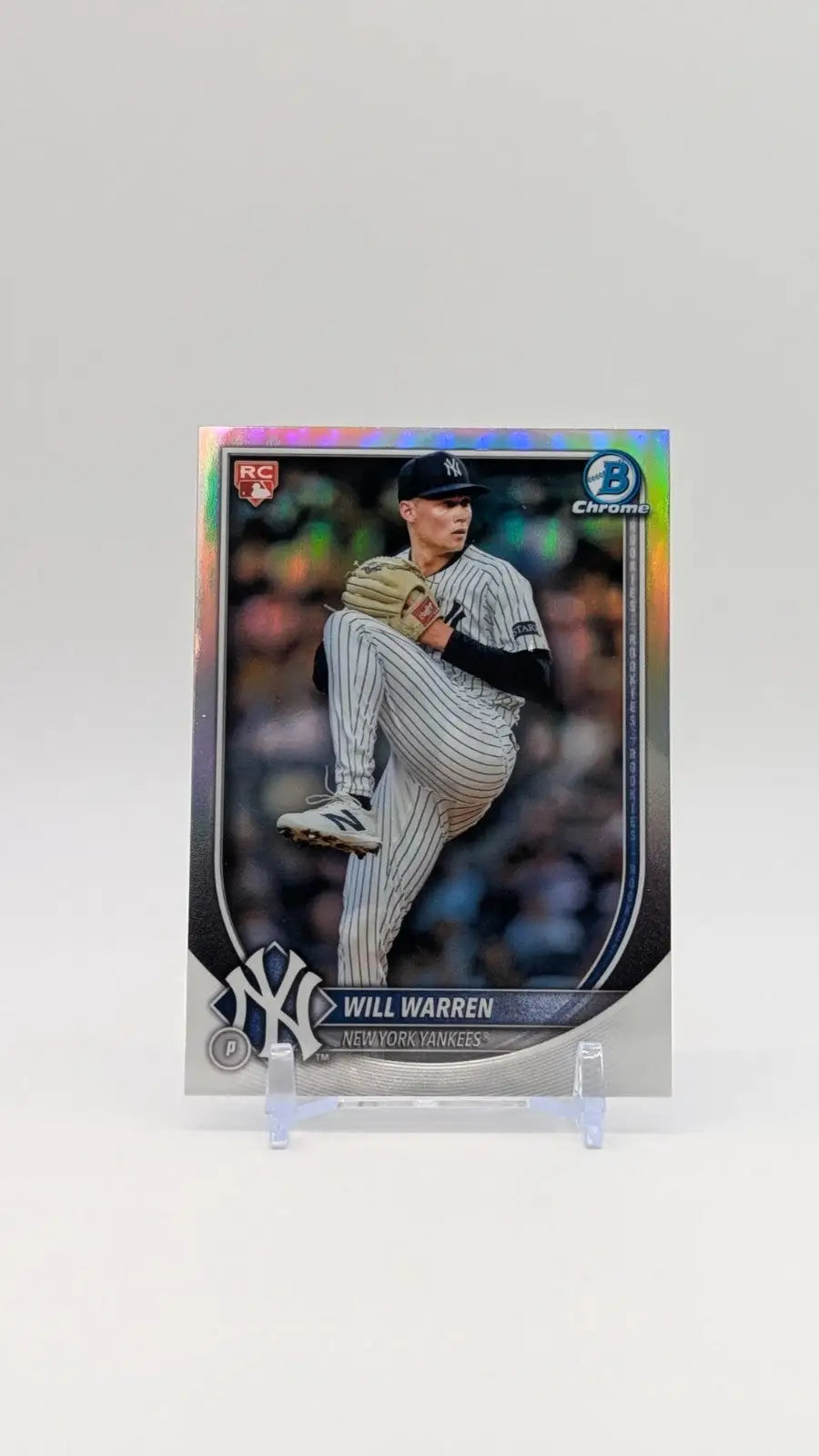 2025 Bowman Chrome Will Warren Red Rookie Redemption New York Yankees RC - Baseball Card Single