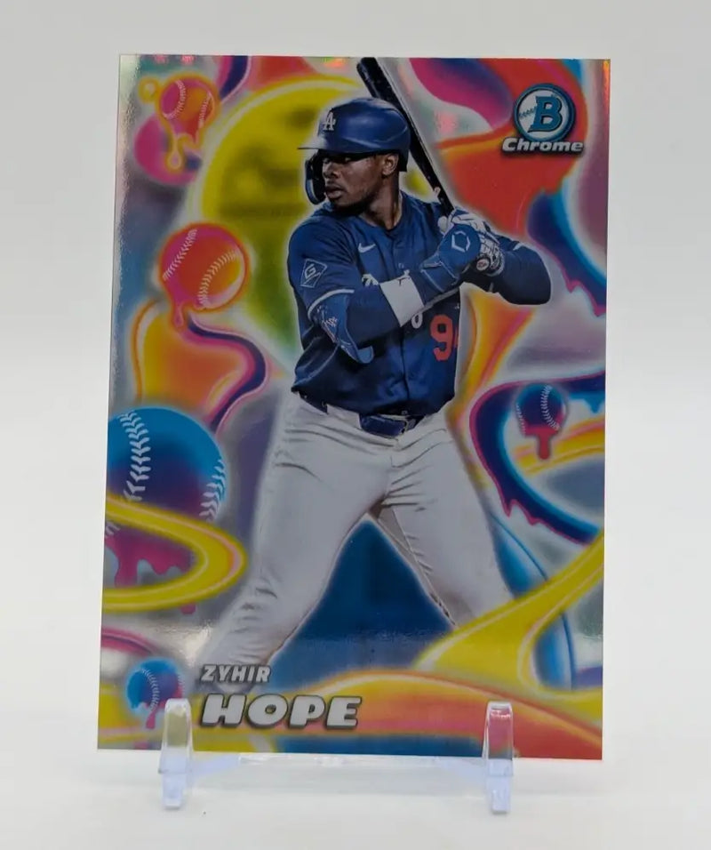 2025 Bowman Chrome Zyhir Hope #MM-21 Melt Mashers LA Dodgers - Baseball Card Single