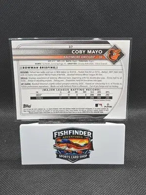 2025 Bowman - Coby Mayo #37 Chrome Mojo Refractor (RC) - Baseball Card Single