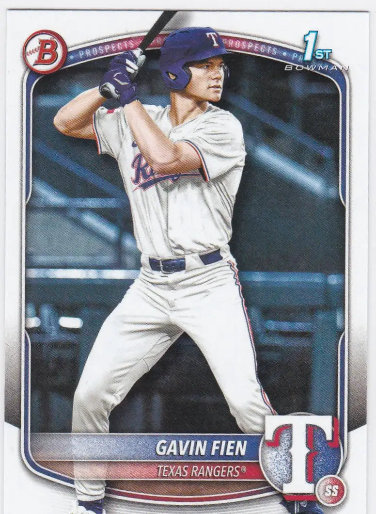 2025 Bowman Draft #BD-15 Gavin Fien 1st Bowman Texas Rangers