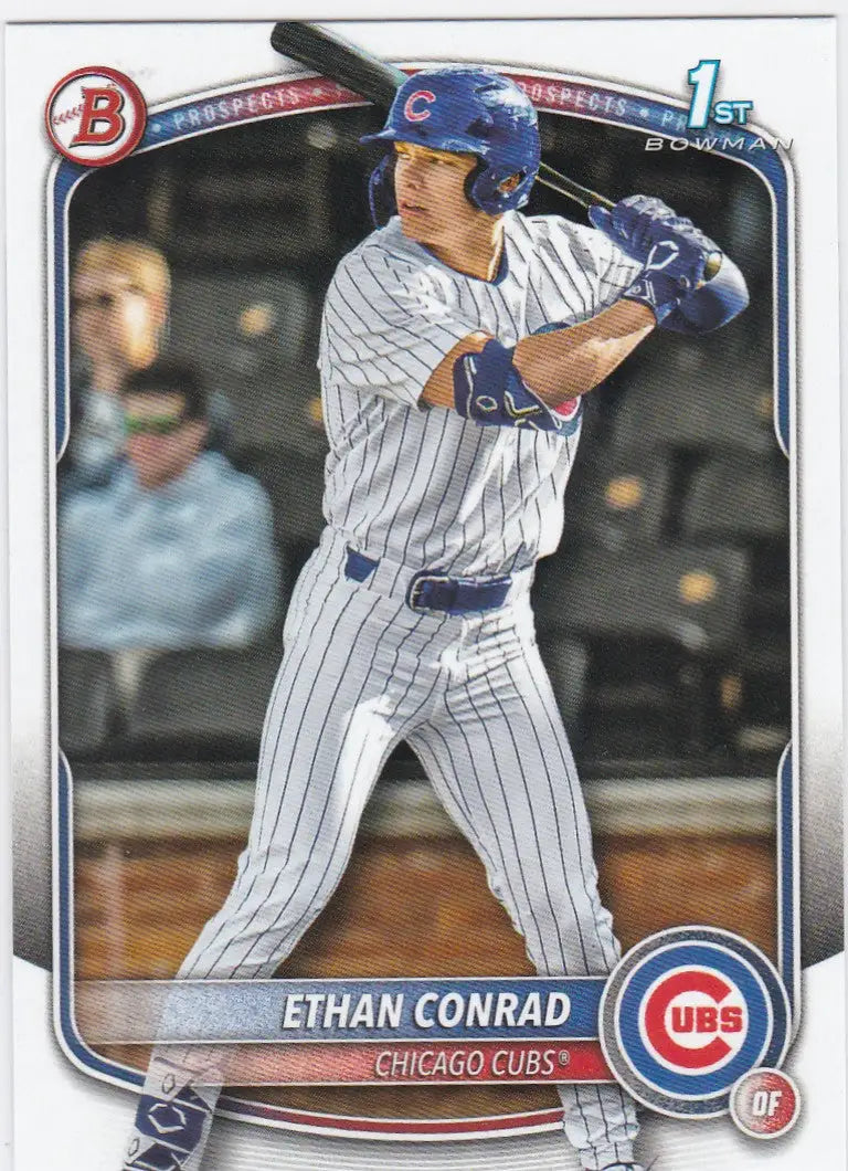 2025 Bowman Draft #BD-17 Ethan Conrad 1st Bowman Chicago Cubs