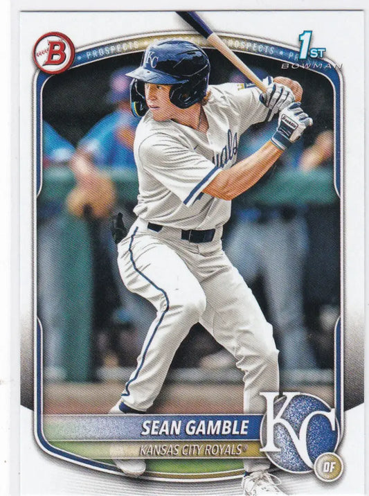 2025 Bowman Draft #BD-178 Sean Gamble 1st Bowman Kansas City Royals - Baseball Card Single