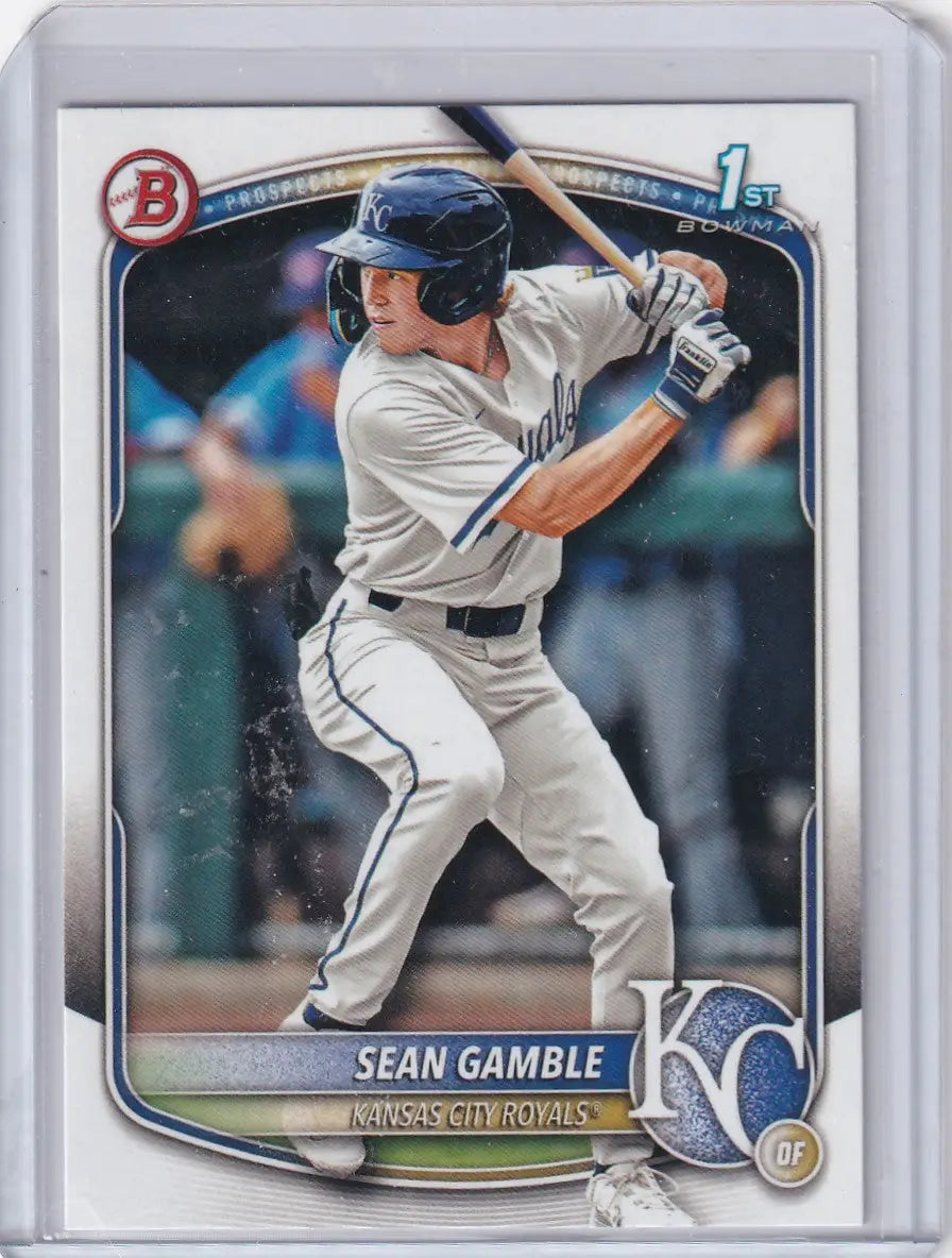 2025 Bowman Draft #BD-178 Sean Gamble - Royals - Baseball Card Single