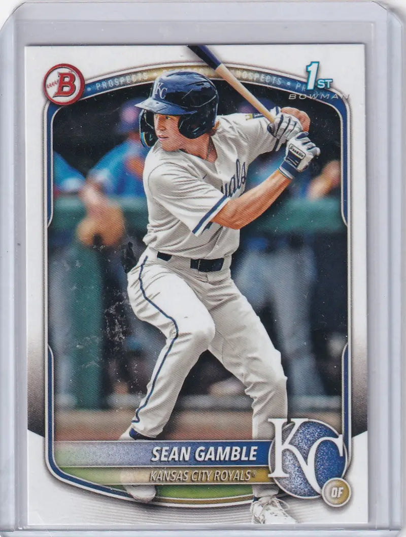 2025 Bowman Draft #BD-178 Sean Gamble - Royals - Baseball Card Single