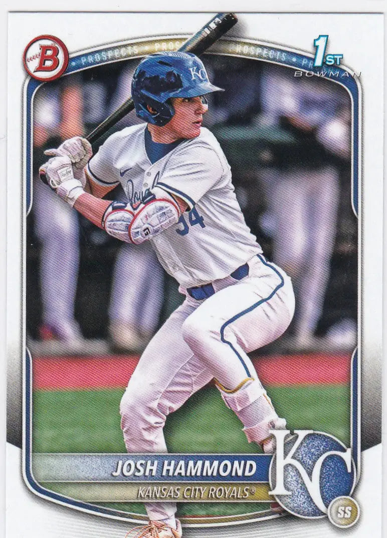 2025 Bowman Draft #BD-185 Josh Hammond 1st Bowman Kansas City Royals