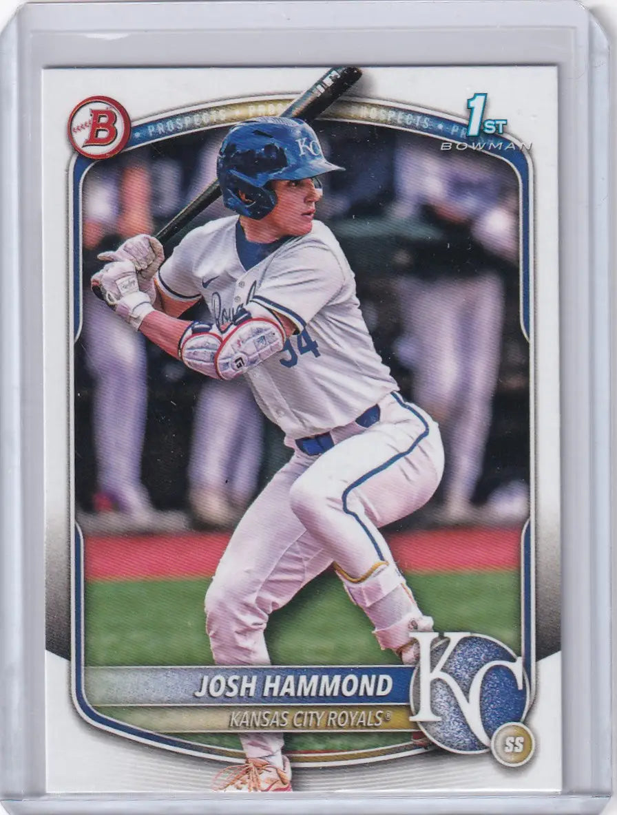 2025 Bowman Draft #BD-185 Josh Hammond - Royals - Baseball Card Single
