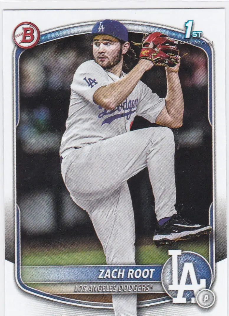 2025 Bowman Draft #BD-22 Zach Root 1st Bowman Los Angeles Dodgers