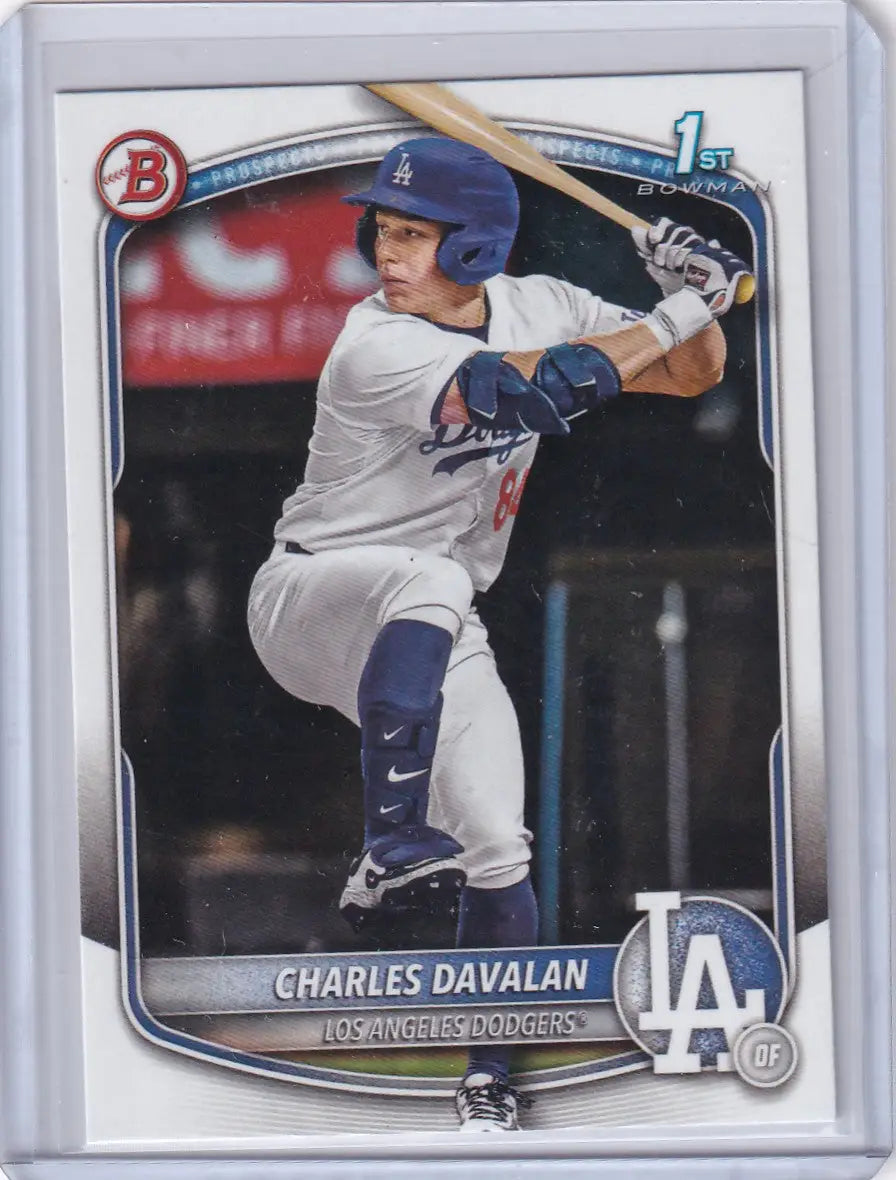 2025 Bowman Draft #BD-96 Charles Davalan - Los Angeles Dodgers - Baseball Card Single