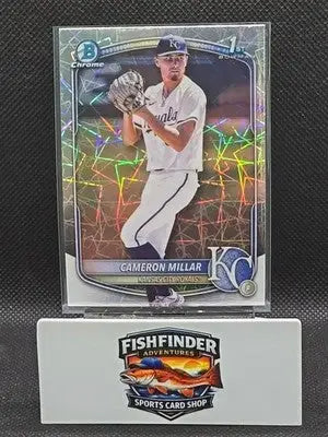 2025 Bowman Draft #BDC-176 Cameron Millar Chrome Laser Refractor - Baseball Card Single