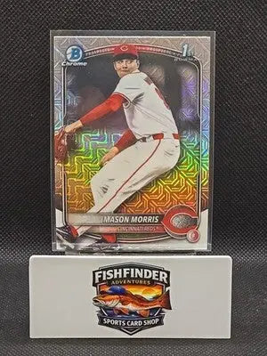 2025 Bowman Draft #BDC-66 Mason Morris Chrome Mojo Refractor Cincinnati Reds - Baseball Card Single