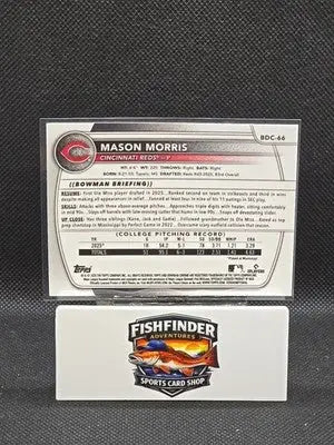 2025 Bowman Draft #BDC-66 Mason Morris Chrome Mojo Refractor Cincinnati Reds - Baseball Card Single