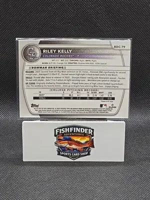 2025 Bowman Draft #BDC-79 Riley Kelly Chrome Laser - Baseball Card Single