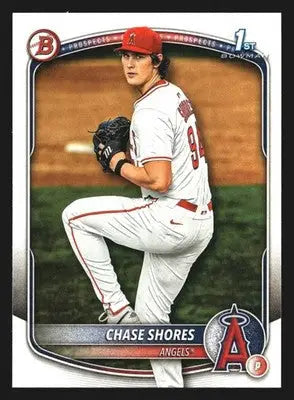 2025 Bowman Draft Chase Shores #BD-142 Angels 1st Bowman - Baseball Card Single