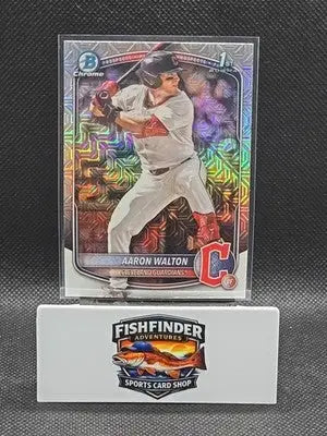 2025 Bowman Draft - Chrome Aaron Walton #BDC-134 Mojo Refractor (RC) - Baseball Card Single