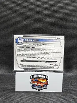 2025 Bowman Draft - Chrome Aidan West #BDC-6 Mojo Refractor (RC) - Baseball Card Single