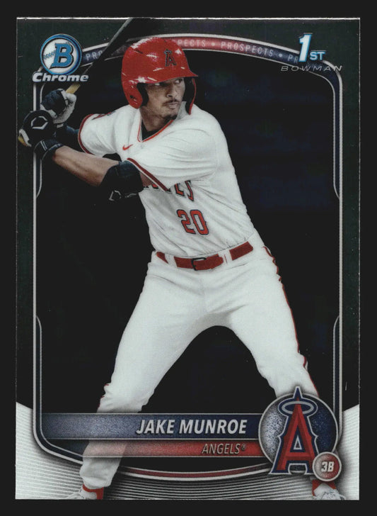 2025 Bowman Draft Chrome #BDC-128 Jake Munroe Angels - Baseball Card Single