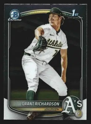 2025 Bowman Draft Chrome #BDC-171 Grant Richardson Athletics 1st Bowman - Baseball Card Single