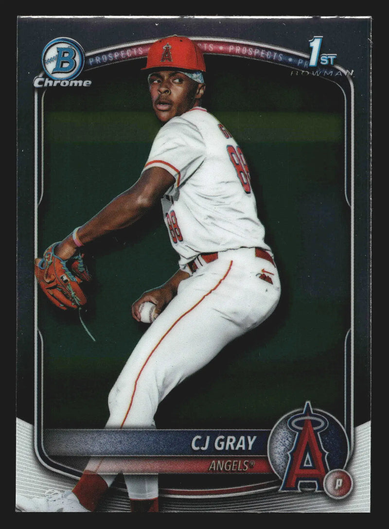 2025 Bowman Draft Chrome #BDC-197 CJ Gray Angels 1st Bowman