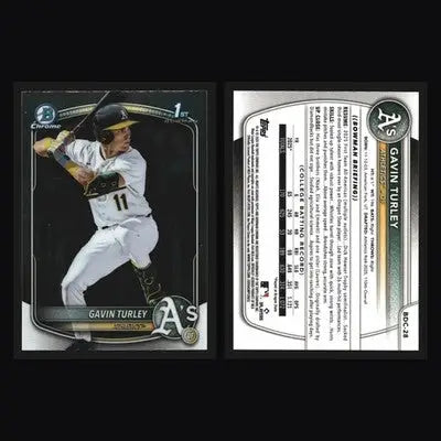 2025 Bowman Draft Chrome #BDC-28 Gavin Turley Athletics 1st Bowman - Baseball Card Single